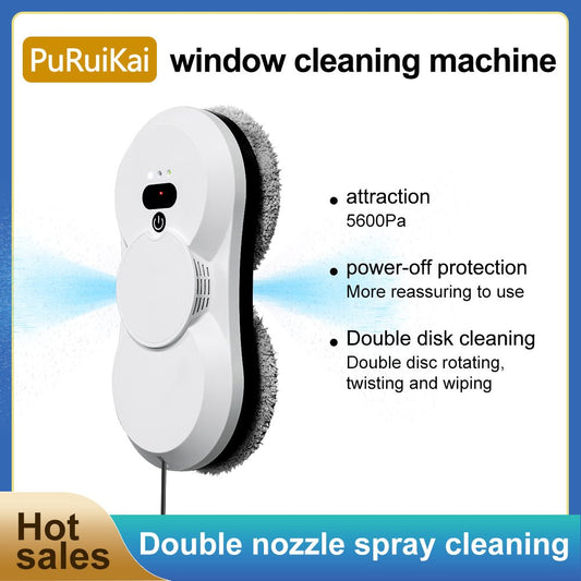 HCR - 18 Automatic Window Cleaner | Smart Glass Cleaning Robot,Ultra - Thin Automatic Dual Water Spray Robot - PuRuiKai Online Store