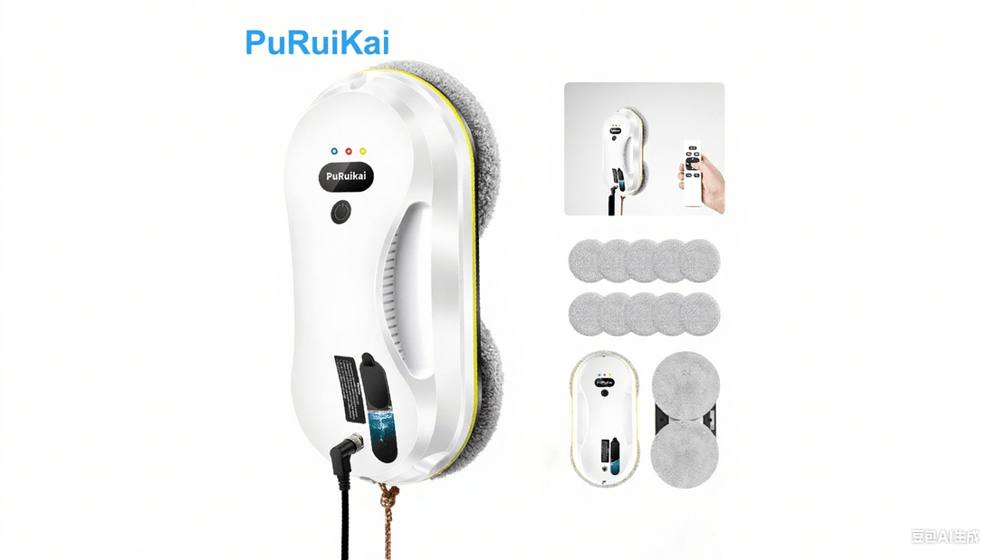 Top-Selling Robotic Window Cleaner with Auto Spray & Smart Path | Puruikai - PuRuiKai Official Store