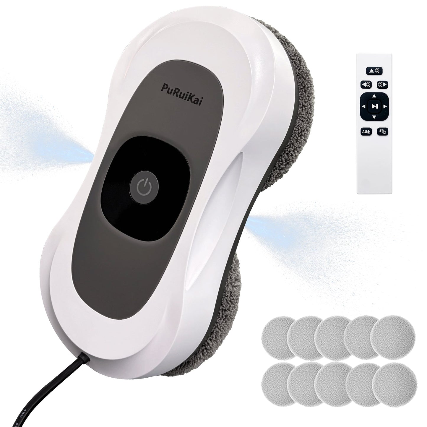 H-RN2-01 Automatic Window Cleaner | Smart Glass Cleaning Robot,Updated Auto Dual Water Spray Window Cleaning Robot - PuRuiKai