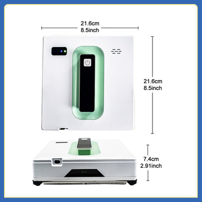 HCR - 21 Smart Window Cleaning Robot – Streak - Free ; Safe for High Windows | PuRuiKai - PuRuiKai
