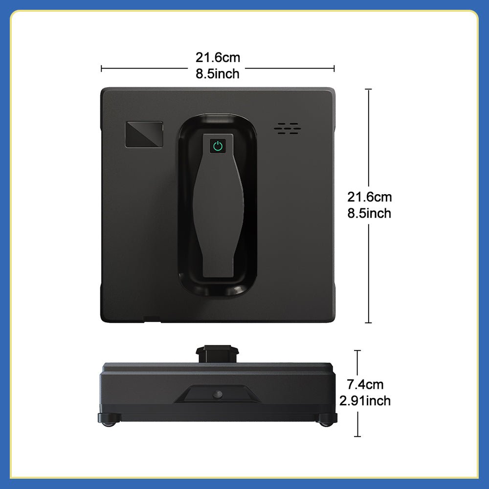 HCR - 21B Square Robot Window Cleaners for Framed & Frameless Glass | Puruikai Window Cleaning Robot - PuRuiKai Online Store