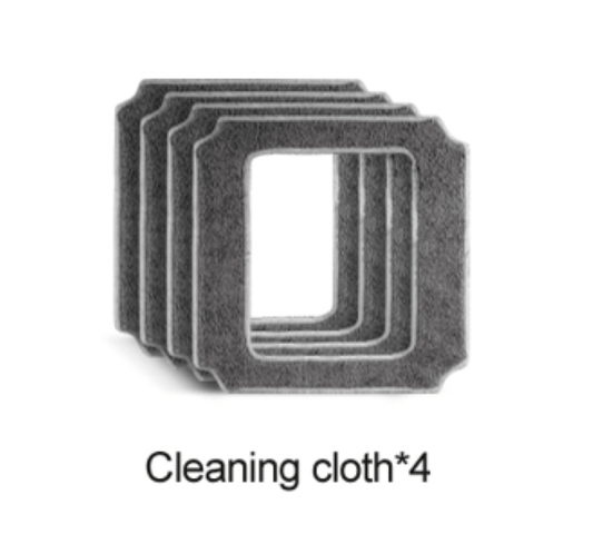 HCR - J4 Puruikai original Window Cleaning Cloth Square Cleaning Mop for Window Vacuum Cleaning Robot HCR - 21,HCR - 21B, Including Mops 4 pcs - PuRuiKai Online Store