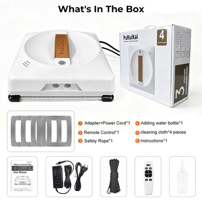 High-Efficiency PRK-28 Intelligent Window Cleaning Robot with 4 Auto Spray - PuRuiKai