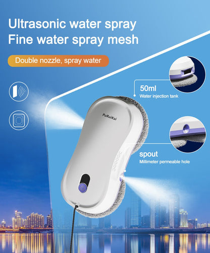 PuRuiKai M8 Ultra - Thin Smart Window Cleaning Robot – Dual Spray & Intelligent Path Planning - PuRuiKai Online Store