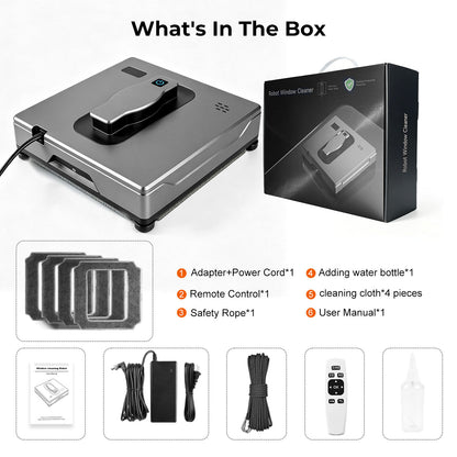 Robot lave vitre HCR-21B – Laveur de vitre robot carré à double pulvérisation, contrôle APP - PuRuiKai