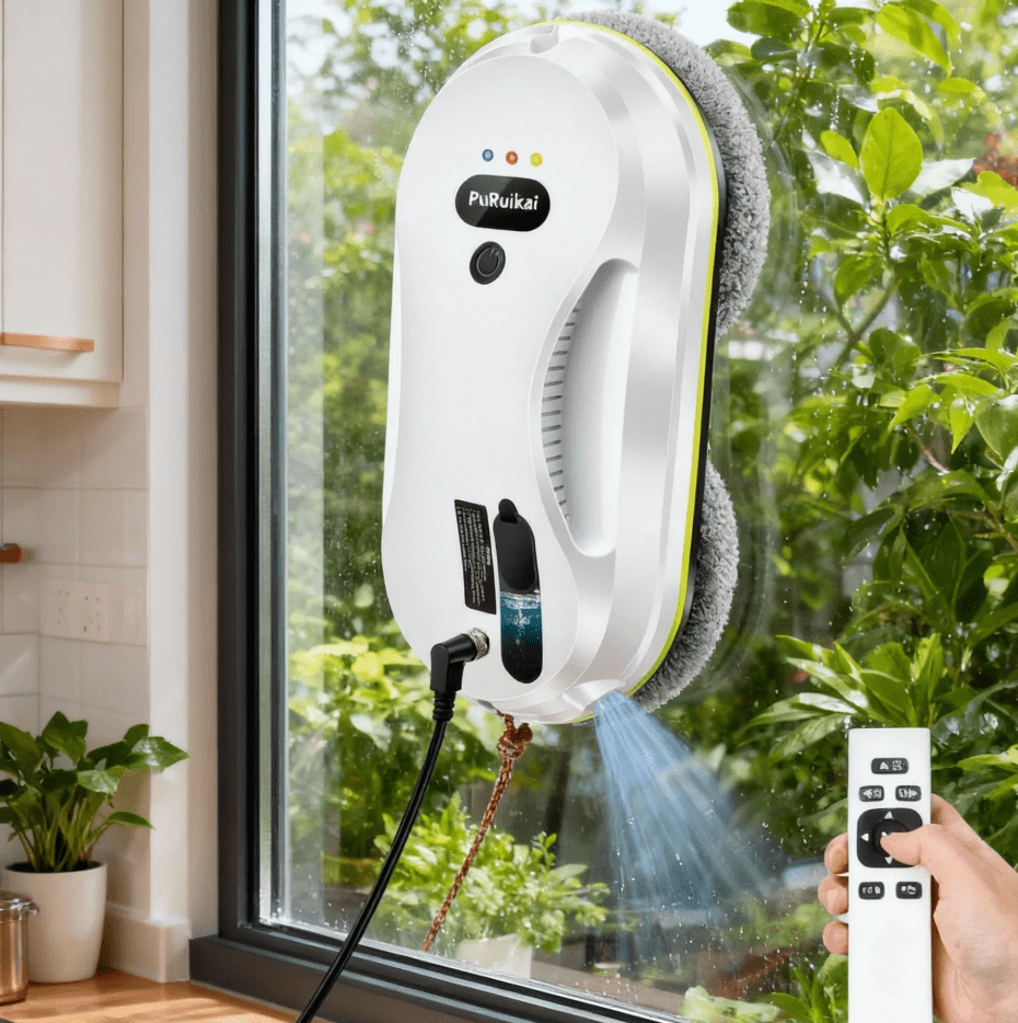 ROBOT LAVE VITRE PRK - 309 + 10 PATINS INCLUS – MODÈLE 2026 – CADEAU NOËL 2025 - PuRuiKai Official Store