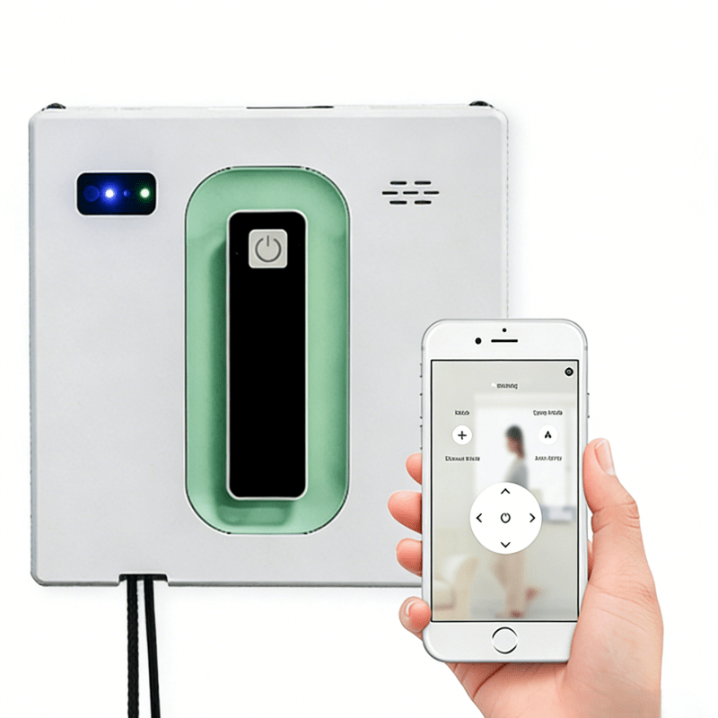 Window Cleaning Robot Dual Water Spray Automatic Cleaning Intelligent Path Planning Glass Cleaners - PuRuiKai Official Store